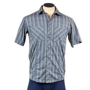 REI Striped Short Sleeve Button Up size S